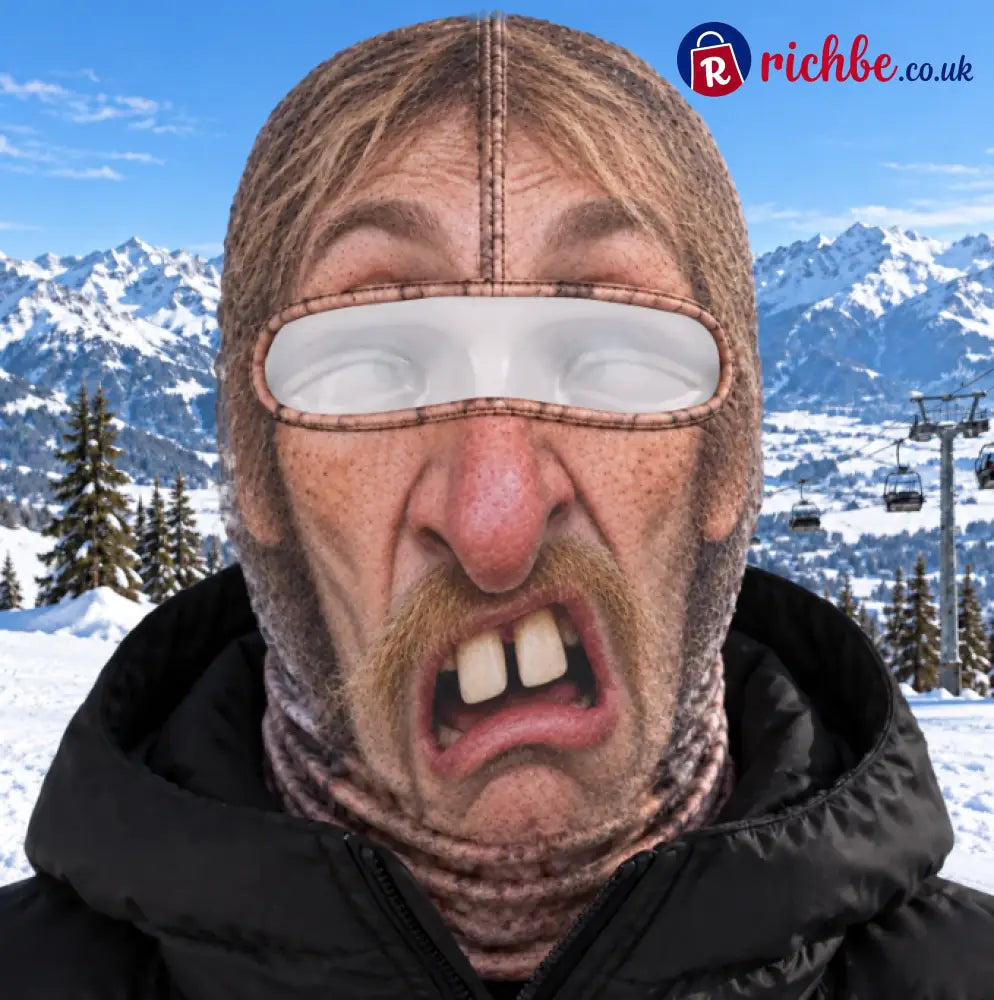 Custom Funny Ski Mask - Personalized Birthday Gifts For Ski Lovers - Born For The Slopes - Backwoods Bob