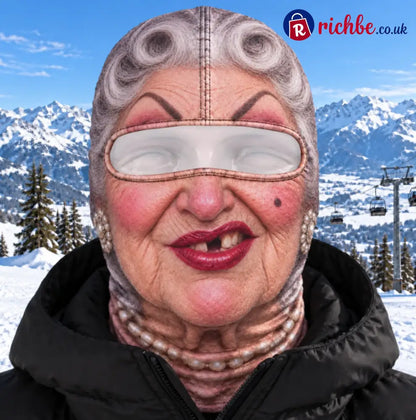 Custom Funny Ski Mask - Personalized Birthday Gifts For Ski Lovers - Born For The Slopes - Powder Queen