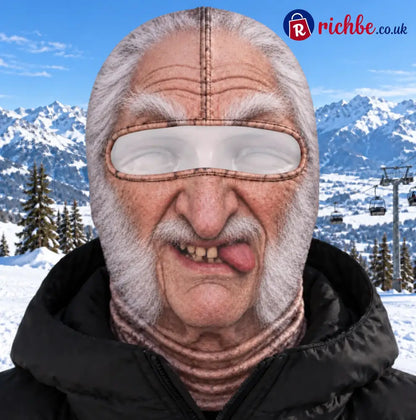 Custom Funny Ski Mask - Personalized Birthday Gifts For Ski Lovers - Born For The Slopes - Snow Geezer