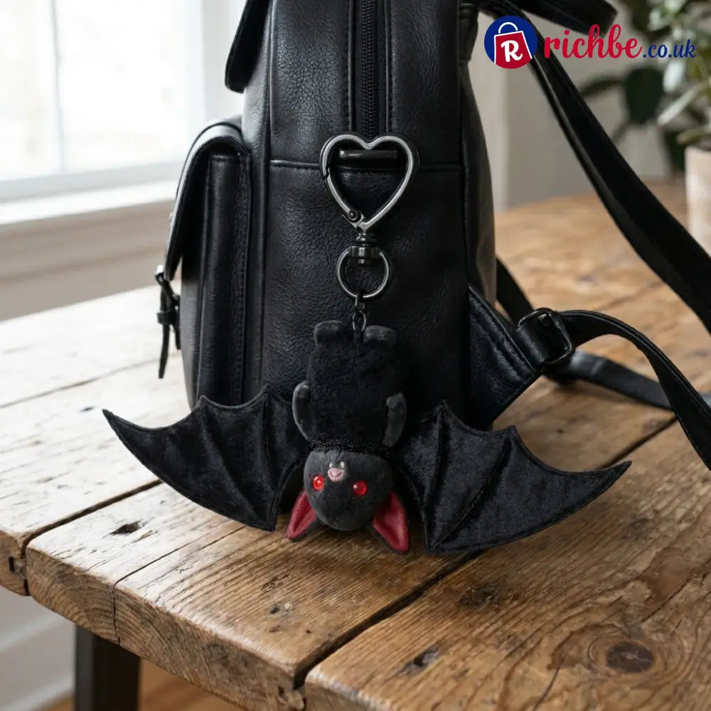 🦇 Cute Black Bat Baby Keychain