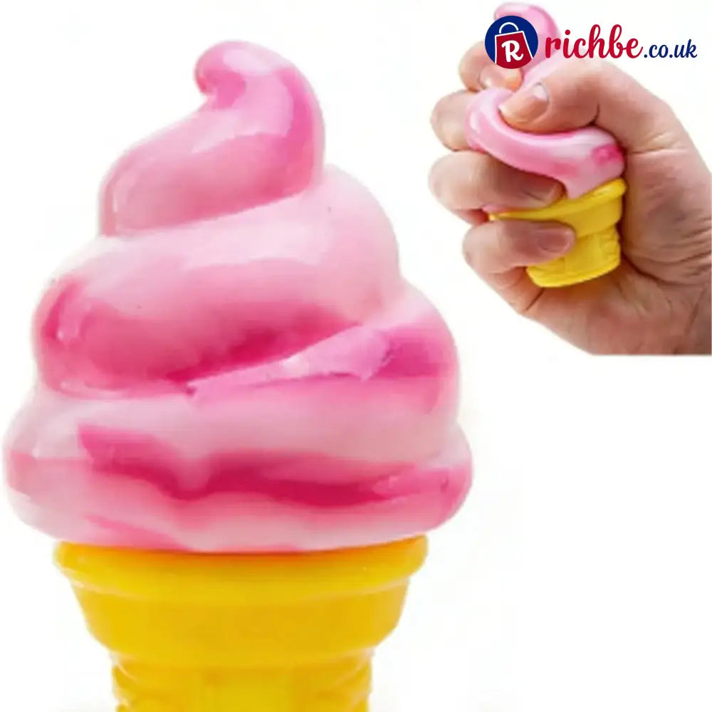 🍦 Cute Ice Cream Squishy | Stress Relief Fidget Toy ✨ - 1-C