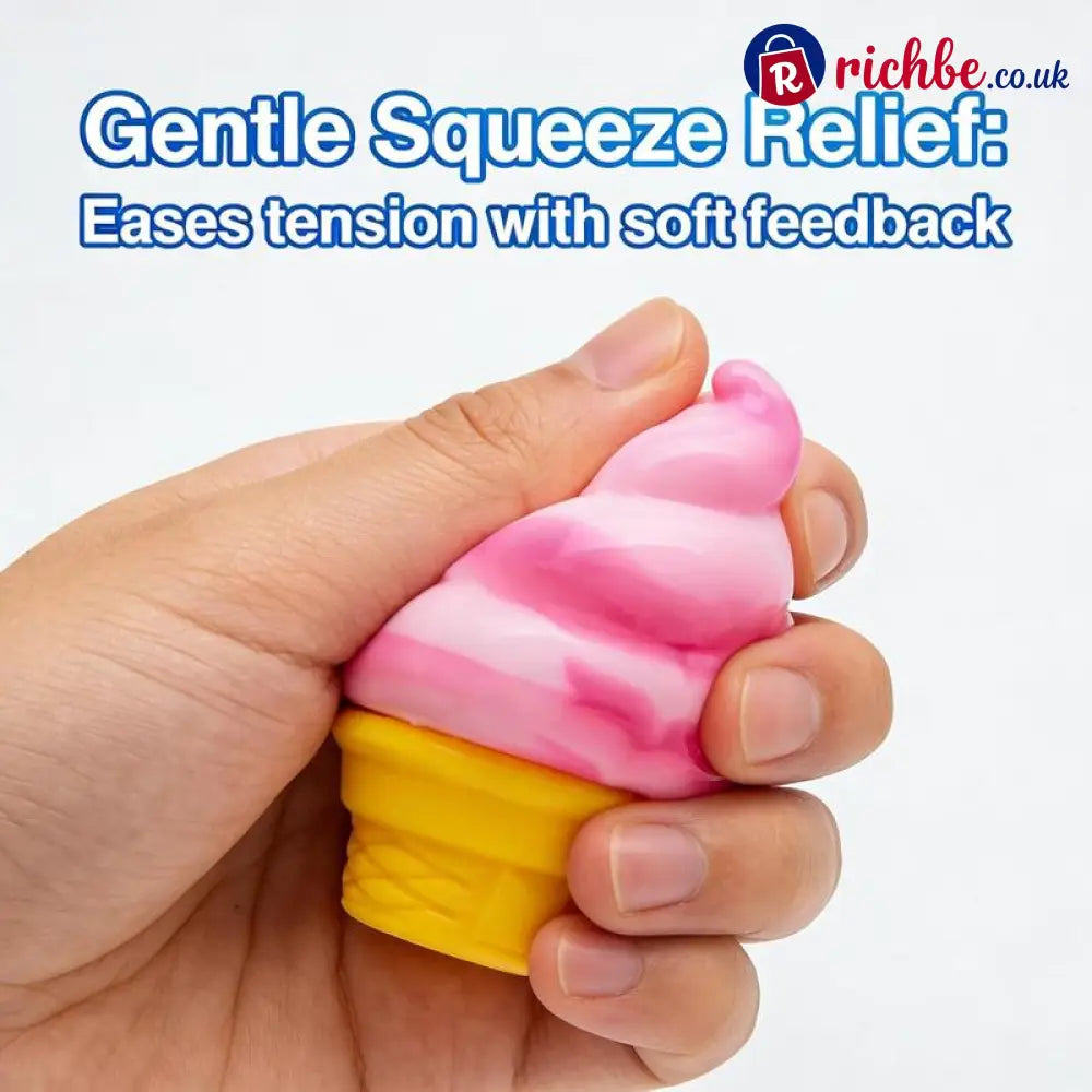 🍦 Cute Ice Cream Squishy | Stress Relief Fidget Toy ✨
