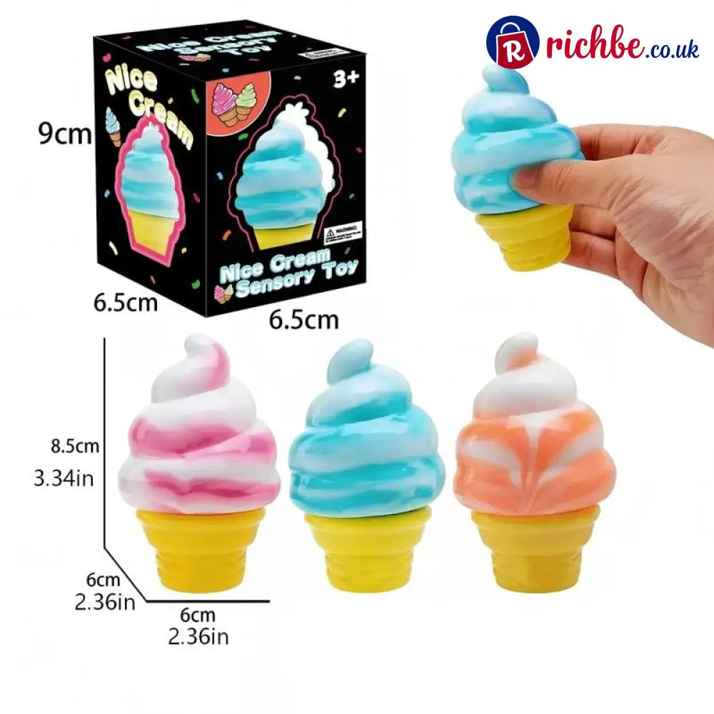 🍦 Cute Ice Cream Squishy | Stress Relief Fidget Toy ✨