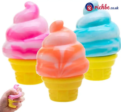 🍦 Cute Ice Cream Squishy | Stress Relief Fidget Toy ✨