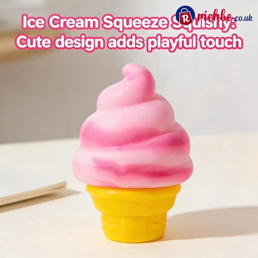 🍦 Cute Ice Cream Squishy | Stress Relief Fidget Toy ✨