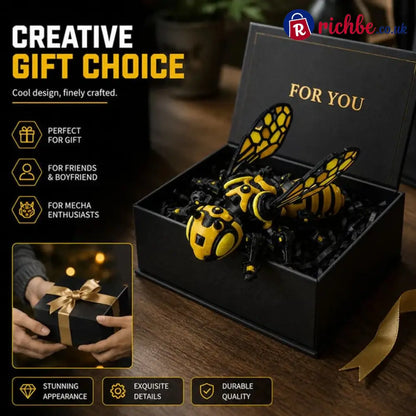 Cyber Mechanical Bee Figurine 🐝