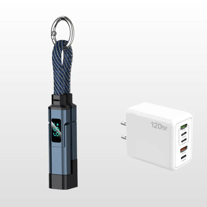 🔥Limited Time SALE 40% OFF🔥4-in-1 Digital Display Keychain Charging Cable