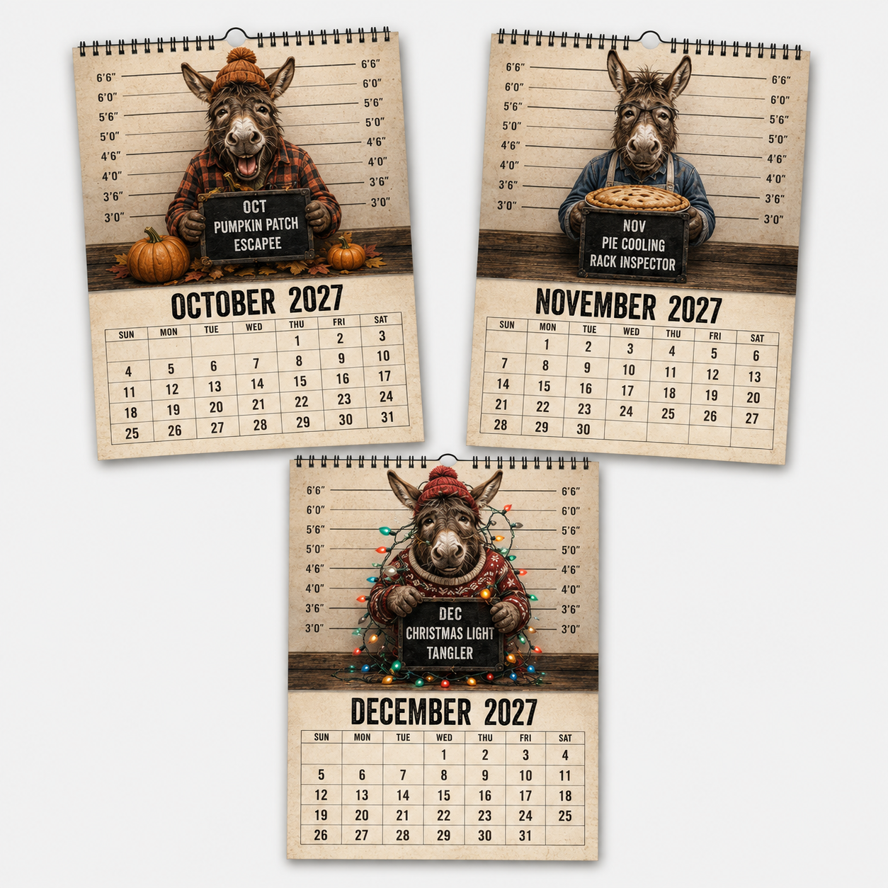 🦝🚨 Raccoon Crime Syndicate 2027 Calendar – 12 Months of Trash, Trouble & Tiny Criminals 😂