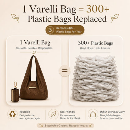Toworkact™ Varelli Charm Transformable Bag – Stylish Vegan Leather Tote & Keychain Charm