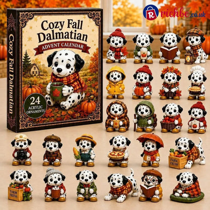 Daily Dalmatian Advent Calendar 2026 - 24-Day Festive Countdown - Autumn Dalmatian