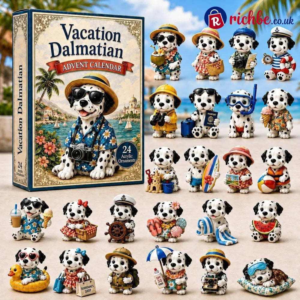 Daily Dalmatian Advent Calendar 2026 - 24-Day Festive Countdown - Vacation Dalmatian