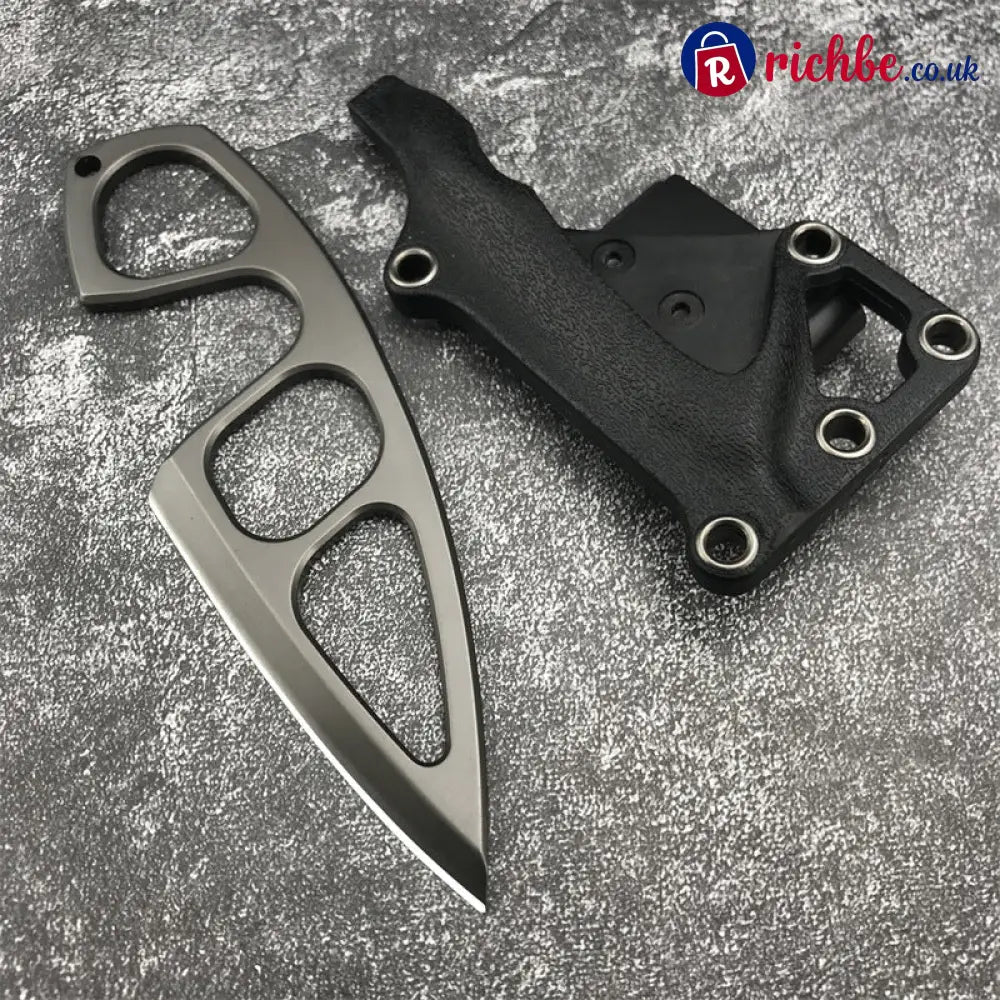 Dailyard Tactical EDC Knife with Multi-Carry Sheath & Belt Clip