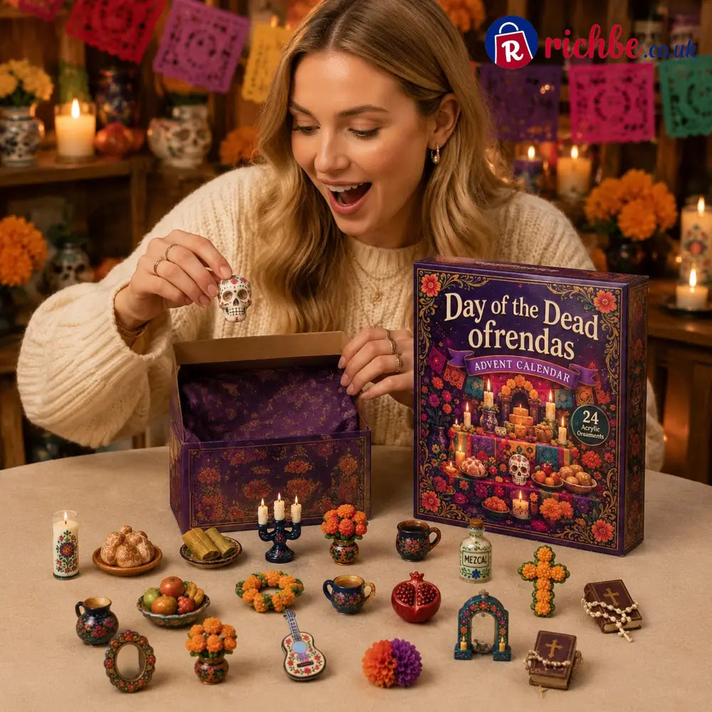 Day of the Dead Ofrendas Advent Calendar 2026 - 24-Day Festive Countdown Acrylic Charms Blind Box