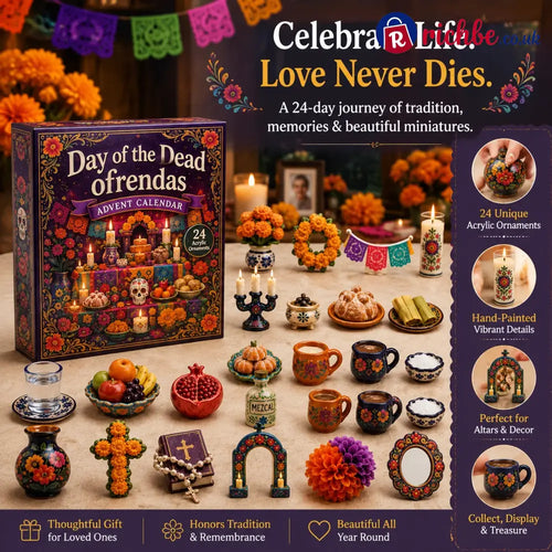 Day of the Dead Ofrendas Advent Calendar 2026 - 24-Day Festive Countdown Acrylic Charms Blind Box