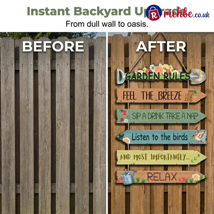 🌸 Decorative Wooden Hanging Plaque for Garden Porch & Shed - Hot products