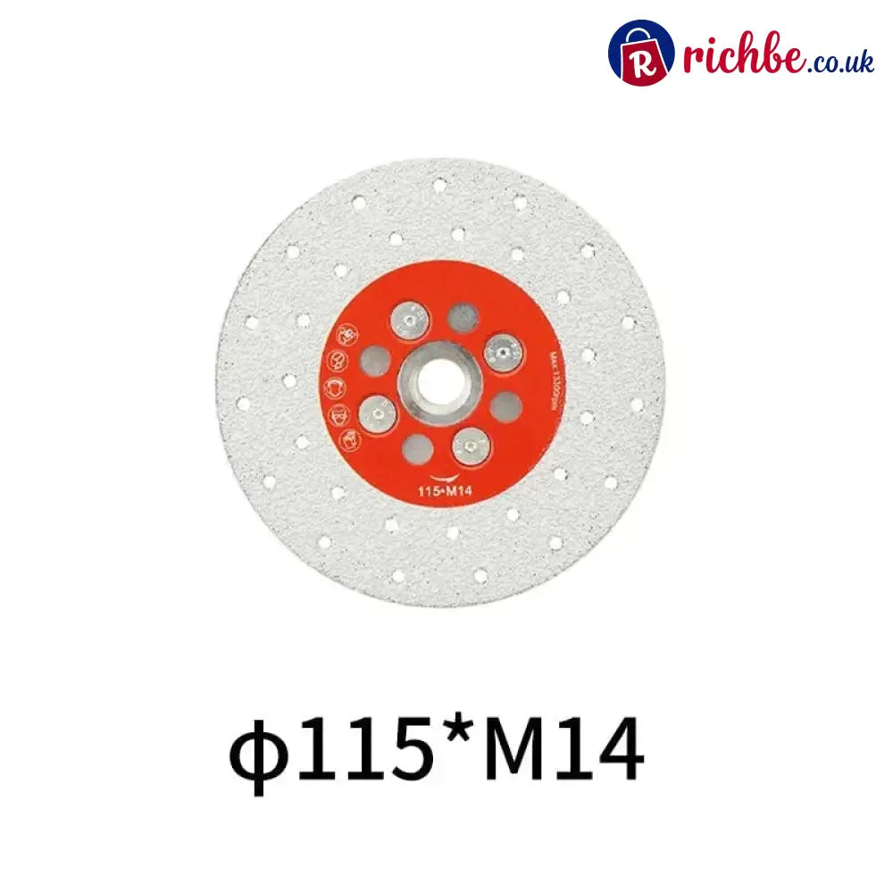 Diamond Brazed Grinding and Cutting Disc for Marble Tile and Stone - φ115*M14