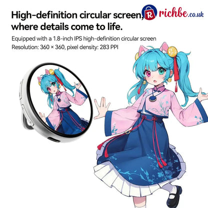 🔥Digital Badge Photo Video GIF Display Screen Pins Pixel Touchscreen Lightweight 500mAh