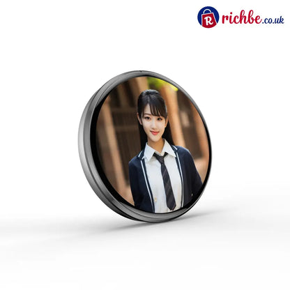 🔥Digital Badge Photo Video GIF Display Screen Pins Pixel Touchscreen Lightweight 500mAh - Pin-back Style / Black