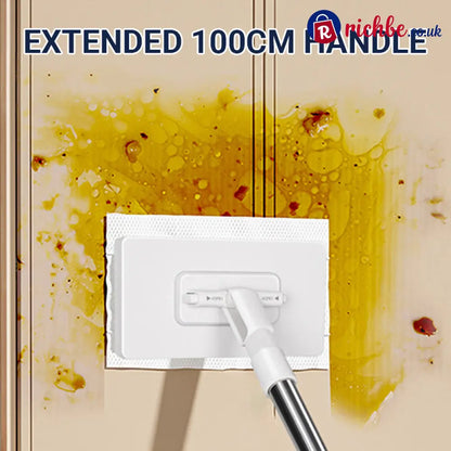 🧹Disposable Dust Mop with 4 Reusable Cloths✨Lightweight Floor Dusting Mop For Hardwood Tile Floors - Houseware & Kitchen
