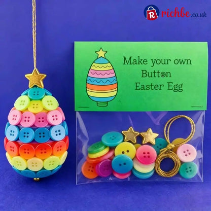 🐰🎨 DIY Easter Button Pendants – Fun Easy & Perfect for All Ages! 🥕🌸 - 🥚Easter egg