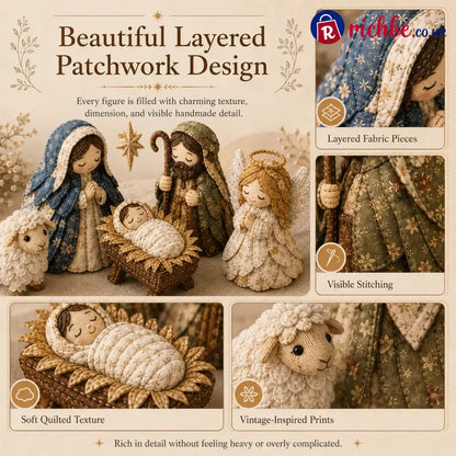 ✨ Diy Patchwork Nativity Scene Sewing Kit