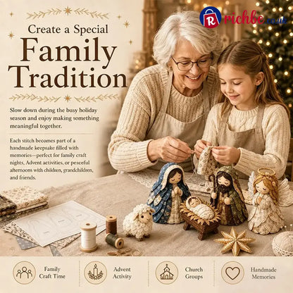 ✨ Diy Patchwork Nativity Scene Sewing Kit