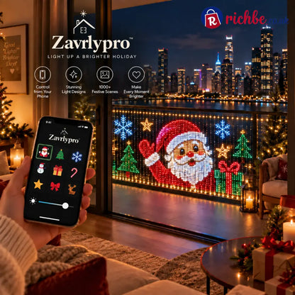🎅DIY Programmable Curtain Lights | Create Anything. Light Up Everything. ✨ - 9×6.5 FT | 400LEDs / EU