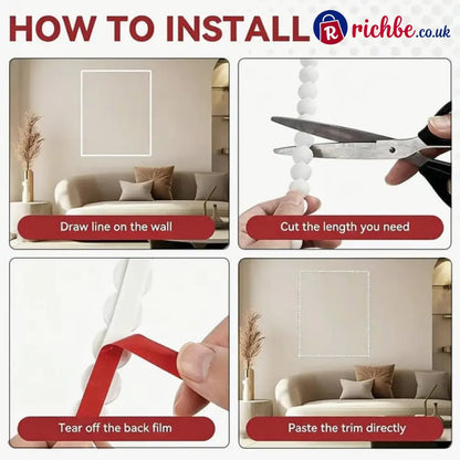 🤩DIY Self Adhesive Decorative Molding Trim