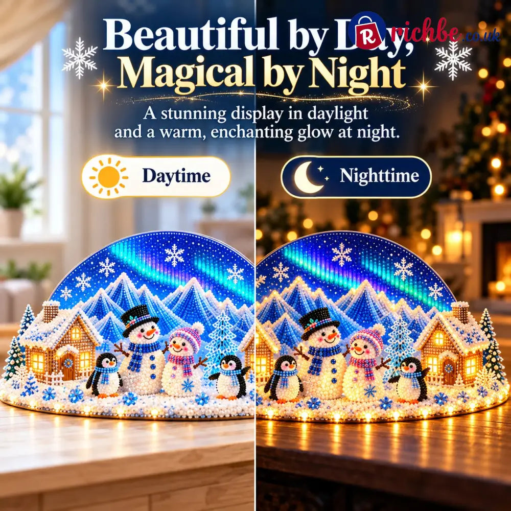 ❄️ DIY Winter Wonderland with Rhinestones and Pearl Details