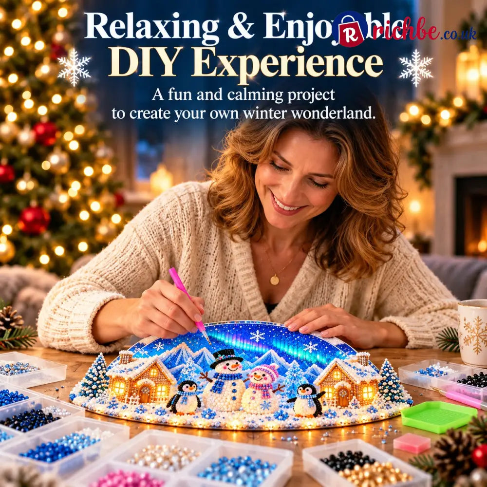 ❄️ DIY Winter Wonderland with Rhinestones and Pearl Details