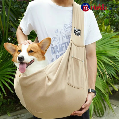 🎉Dog & Cat Sling for Small and Medium Pets Up to 15lbs - Khaki