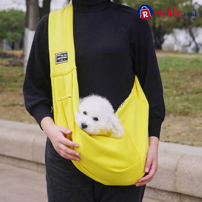 🎉Dog & Cat Sling for Small and Medium Pets Up to 15lbs - Yellow