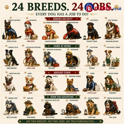 Dogs on Duty– 24 Breeds & 24 Jobs Dog Advent Calendar - Dogs on Duty