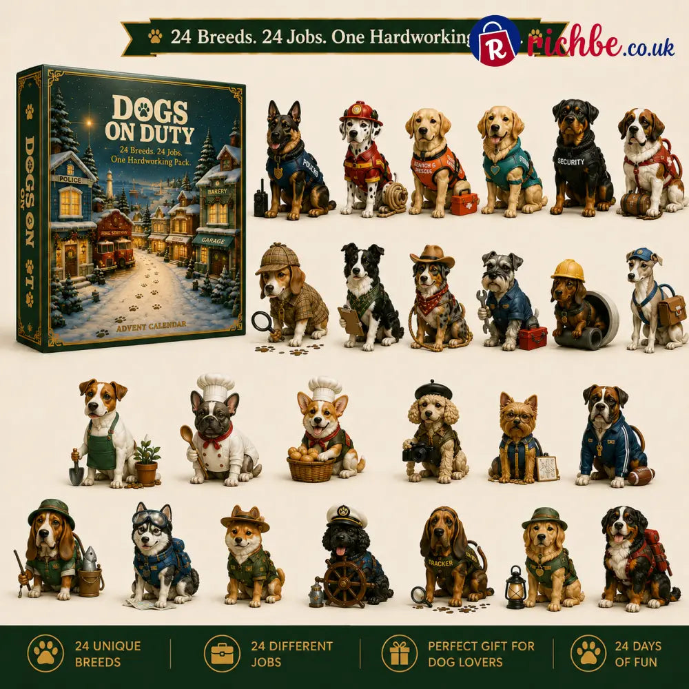 Dogs on Duty– 24 Breeds & 24 Jobs Dog Advent Calendar - Dogs on Duty