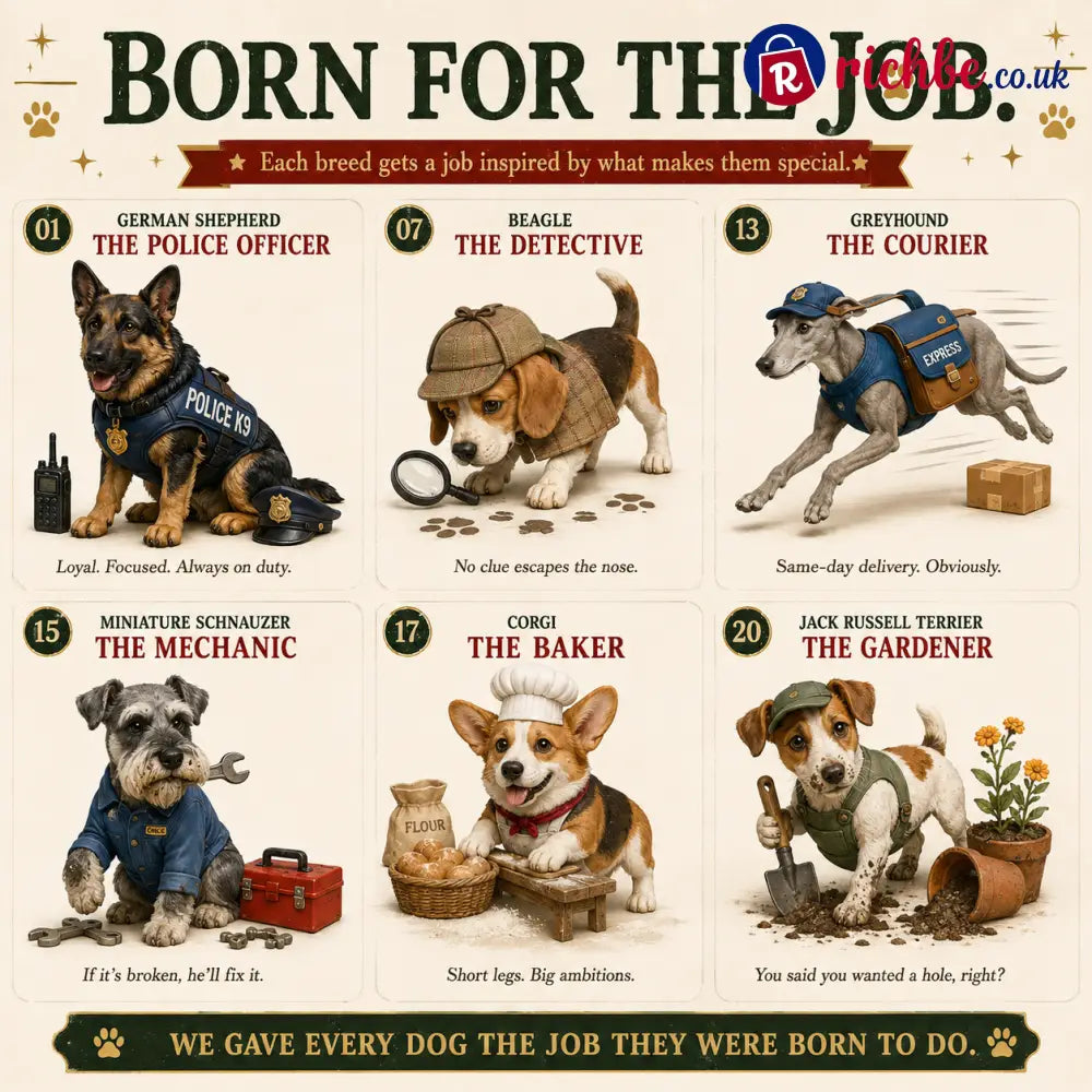 Dogs on Duty– 24 Breeds & 24 Jobs Dog Advent Calendar - Dogs on Duty