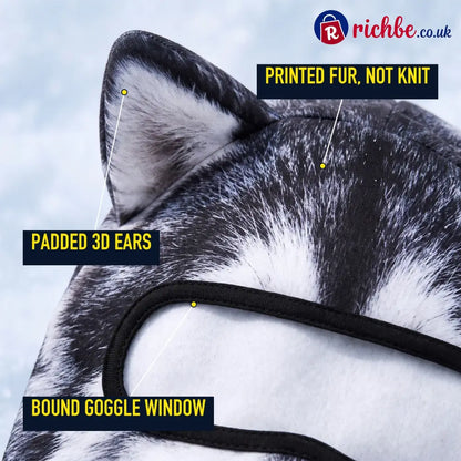 ❄️ DON’T BLEND INTO THE CROWD-3D Animal Face Ski Balaclava