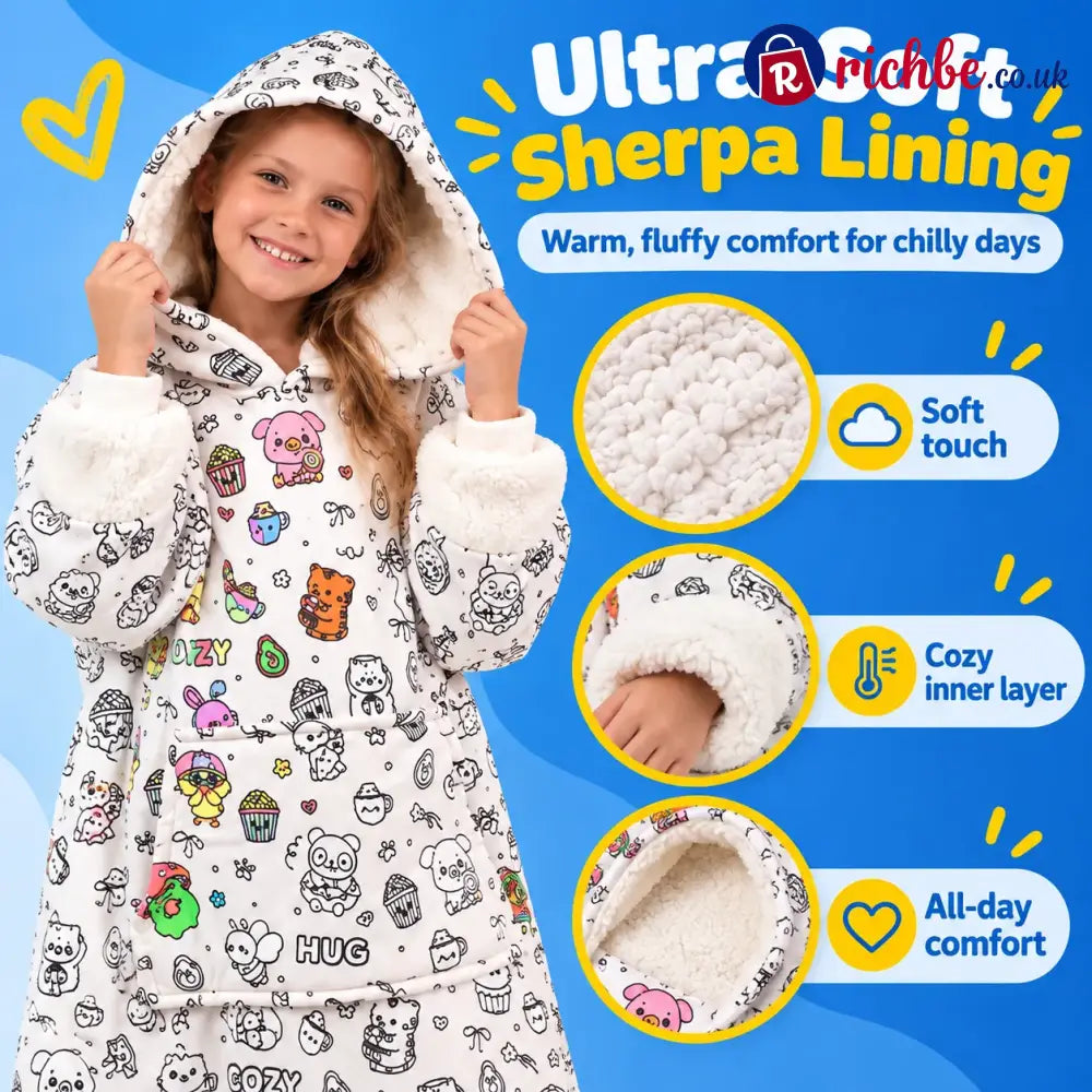 🎨🛌 Doodle Pajamas, Create Your Own Cozy Style & Make Every Night More Fun!