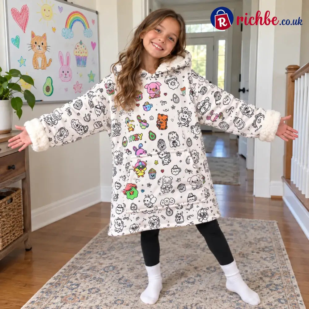 🎨🛌 Doodle Pajamas, Create Your Own Cozy Style & Make Every Night More Fun!