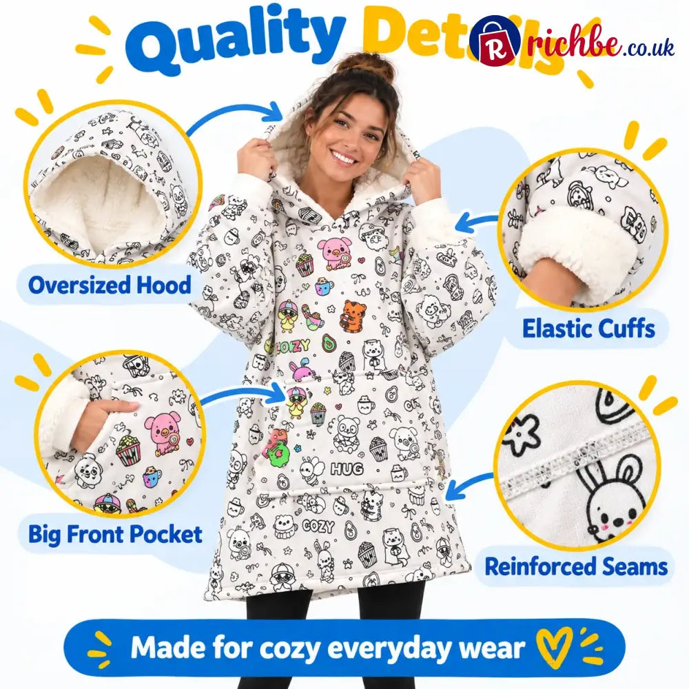 🎨🛌 Doodle Pajamas, Create Your Own Cozy Style & Make Every Night More Fun!