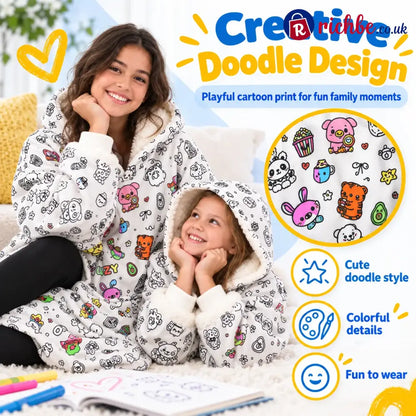 🎨🛌 Doodle Pajamas, Create Your Own Cozy Style & Make Every Night More Fun!