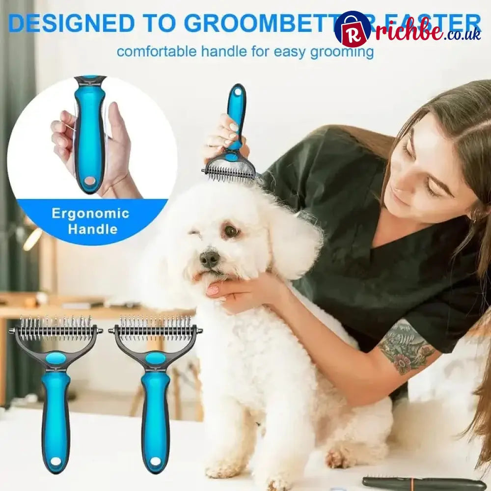 Double-Sided Pet Grooming Brush