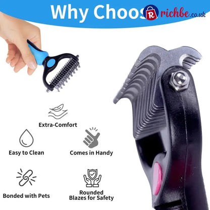 Double-Sided Pet Grooming Brush