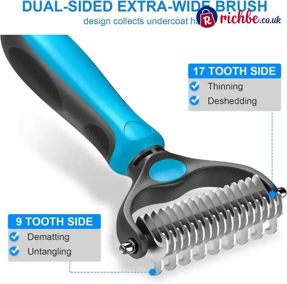 Double-Sided Pet Grooming Brush