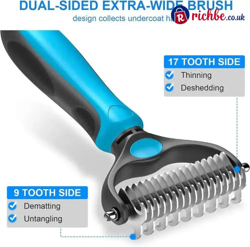Double-Sided Pet Grooming Brush