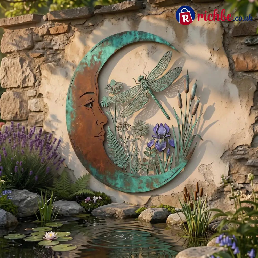 Dragonfly Moon Wall Decor