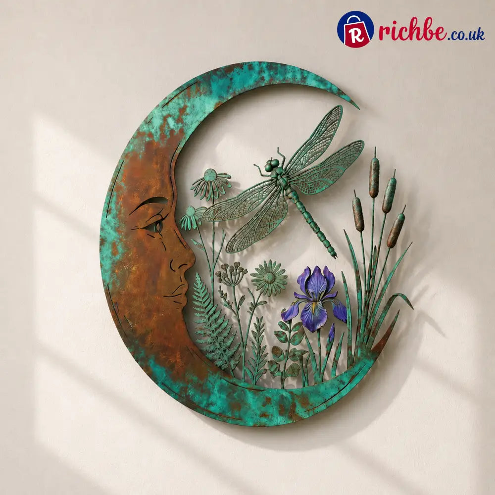 Dragonfly Moon Wall Decor