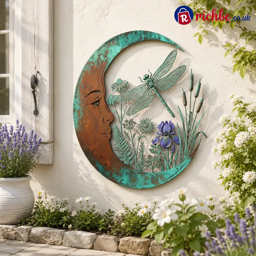Dragonfly Moon Wall Decor