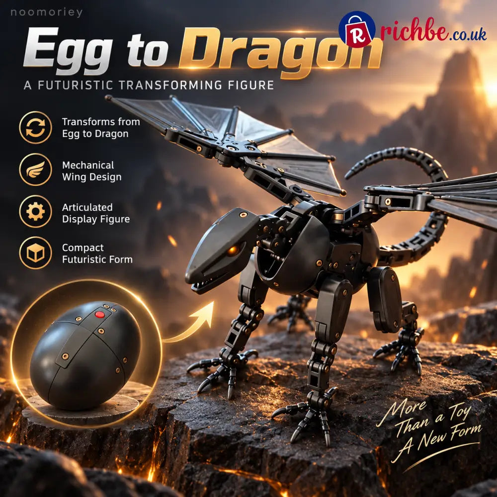 🥚🐉 DragonMorph – Egg to Dragon Transforming Mechanical Toy