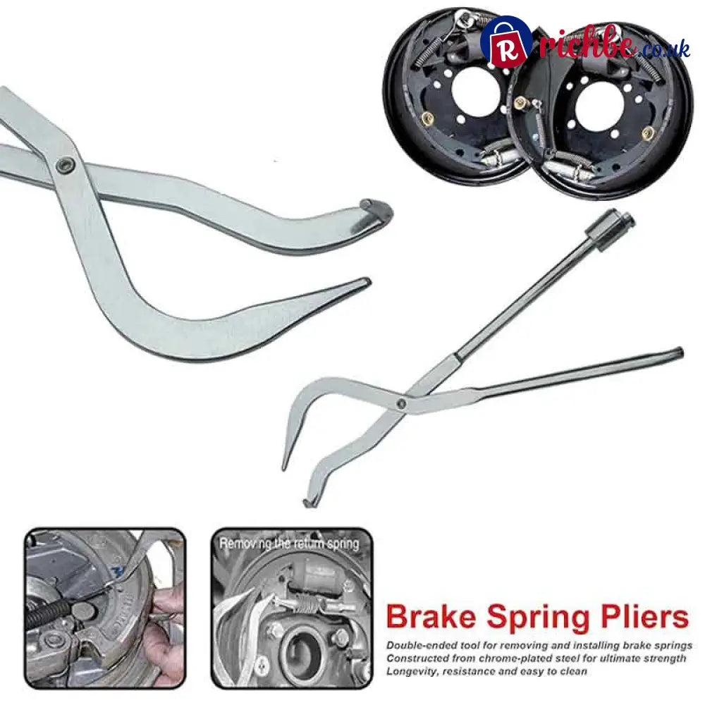 🔧 Drum Brake Spring Pliers, For Return Springs | Chrome Molybdenum | 215mm - 1pc - Tools & Gadgets