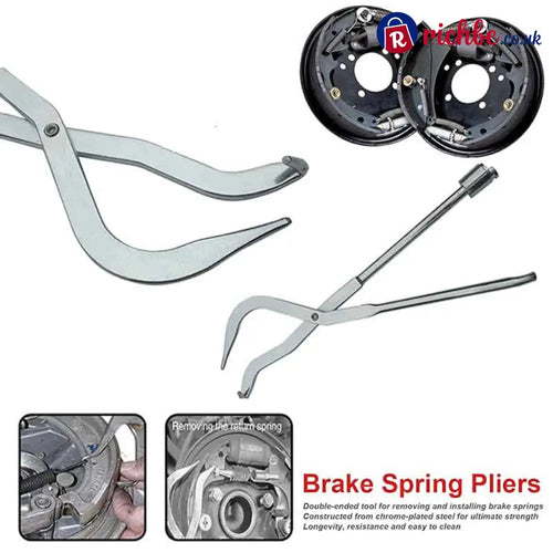 🔧 Drum Brake Spring Pliers, For Return Springs | Chrome Molybdenum | 215mm - 1pc - Tools & Gadgets